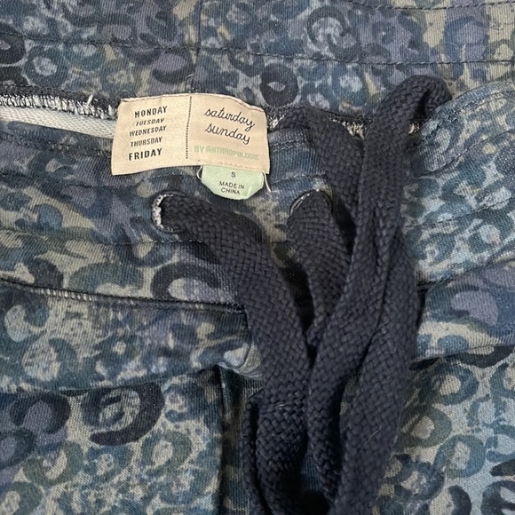 SATURDAY SUNDAY BLUE/GREEN SIZE S JOGGERS Blue pattern - Picture 6 of 10